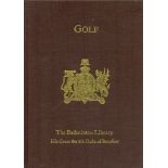 Golf. Facsimile of previous edition, republished 1987 by the Ashford Press, Southampton. Fine copy