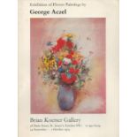 Exhibition of Flower Painting by George Aczel. Brian Koetser Gallery. 24th September to 5th