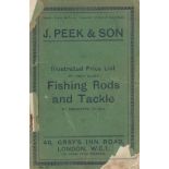 J. Peek and Sons Illustrated Price List of High Class Fishing Rods and Tackle. Gray's Inn Road,