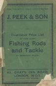 J. Peek and Sons Illustrated Price List of High Class Fishing Rods and Tackle. Gray's Inn Road,