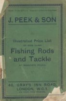 J. Peek and Sons Illustrated Price List of High Class Fishing Rods and Tackle. Gray's Inn Road,