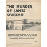 The Murder of James Crossan. James Crossan, Sinn Fein organiser for County Cavan. Murdered by