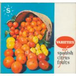 Booklet on Varieties of Spanish Citrus Fruits. 22 coloured photograph pages. Excellent copy in