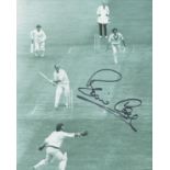 BRIAN CLOSE England Cricketer signed 8x10 Photo. Good condition. All autographs are genuine hand