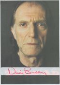 David Bradley (IV) Signed Flyer (Royal Shakespeare Theatre) plus IMDb page print out, Good