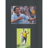 ELANO signed Brazil Photo with 11x14 mounted Manchester City Photo Display. Good condition. All