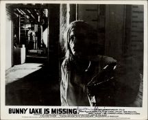 Laurence Oliver Signed Black and White Photo From the movie Bunny Lake is Missing. Laurence Kerr