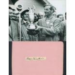 MAX FAULKNER (1916 2005) 1951 British Open Champion signed vintage cut Page with Photo. Good