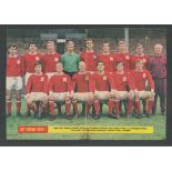 NOTTINGHAM FOREST 1967 SQUAD signed 10x15 Picture by Henry Newton, Bob Chapman, Bob McLinley, Alan