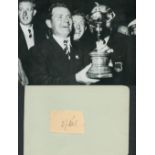 DAI REES (1913 1983) 1957 Captain Ryder Cup Winners signed vintage cut Page with Photo. Good