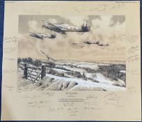 Richard Taylor Signed Limited Edition Print Titled Winter Combat by Richard Taylor, Multi-Signed