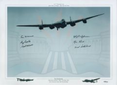 Multi-Signed Limited Edition Photographic Print Titled The Dambusters - Operation Chastise 16th -