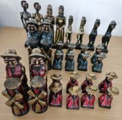 Chess 34 Pieces Dutch Resin. Good condition. All autographs are genuine hand signed and come with