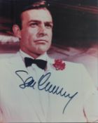 Sean Connery signed colour photo. Scottish Actor. 10x8 Inch. Good condition. All autographs are