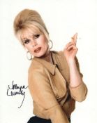 Joanna Lumley signed 8x10 photo as Patsy in the popular comedy series Absolutely Fabulous. Good