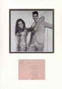 Inex (1937-2022) and Charlie Foxx (1933-1998) American Soul Duo Signed Vintage Album Page With 12x17