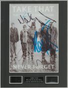 Take that multi signed 10x8 mount with 2 original film cells. Good condition. All autographs are