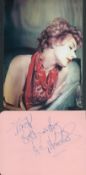 Kay Kendall (1927-1959) British Actress Signed Album Page With Photo. Good condition. All autographs