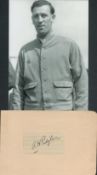 Alf Padgham (1906-1966) 1936 British Open Golf Champion Signed Cut Page On Album Page With Photo.