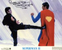 Superman 2, sci-fi movie photo signed by actress Sarah Douglas as Ursa. Good condition. All
