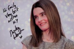 Shirley Henderson signed 6x4inch colour photo. Moaning Myrtle in Harry Potter. Good condition. All