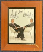 Ant and Dec signed 11x9 inch overall mounted and framed colour photo. Good condition. All autographs