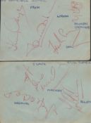 Tottenham Hotspur 1961 62 multi signed album pages includes 8 fantastic Spurs legends including