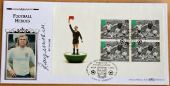 Football Ray Wilkins signed Benham 1996 Football Heroes official FDC BLCS117, nice silk image of the