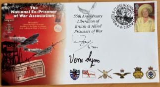 Dame Vera Lynn, Ian Fraser VC plus WW2 Colditz POW Earl Haig (signed on back) of 200 Ex Prisoner