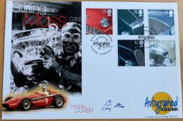 F1 Stirling Moss signed 1996 Autographed Editions Motor Cars official FDC. Good condition. All