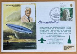 Sir Barnes Wallis WW2 Dambuster bouncing bomb designer signed on his own R100 Airship historic