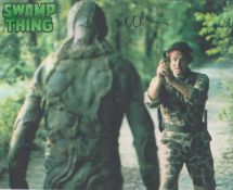 David Hess signed 10x8 inch Swamp Thing colour photo. Good condition. All autographs are genuine