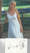 Kelly Preston signed white card and 10x8 inch colour photo. Good condition. All autographs are