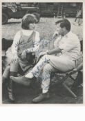 Bryan Forbes and Nanette Newman signed vintage black and white photo. Good condition. All autographs