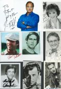 Film and TV collection 12 assorted signed photos from some legendary names such as Alan Ladd,