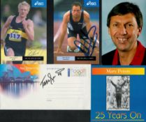 Sport Athletics collection 14 signed photos, covers and signature pieces from some legendary names