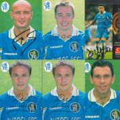 Football Chelsea F.C collection 6 signed 6x4 inch colour photos include Gus Poyet, Roberto Di