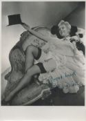 Phyllis Dixey, a signed 6.5x4.5 photo. An English singer, actress and dancer. Her earlier career was