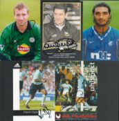 Football collection 5 signed 6x4 inch colour photos include Lorenzo Amoruso, Uwe Rosler, Kieron