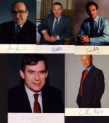 Political signed collection. 9 signed photos include. Signatures include John Smith, David Steel,