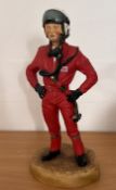 Pilot of the Royal Air Force Aerobatic Team the Red Arrows Ashmor limited edition porcelain figure
