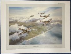 Tangmere Wing 1941 print by Robert Taylor. Signed by Group Captain Sir Douglas Bader CBE DSO*