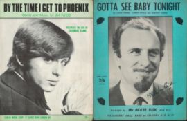 English jazz musicians, two signed music sheets. Acker Bilk, 'Gotta See Baby Tonight' and Georgie