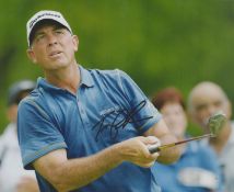 Golf Tom Lehman signed 10x8 colour photo. Good condition. All autographs are genuine hand signed and