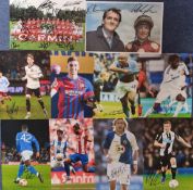 Football collection includes 10 signed 10x8 inch colour photos from some good names such as Matt