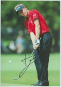 Golf Luke Donald signed 12x8 colour photo. Good condition. All autographs are genuine hand signed
