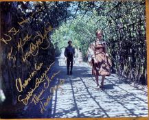 The Sound of Music signed by all 7 children. Very rare 10 x 8 photo from signed In Person by