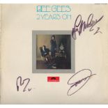 Bee Gees Musical Group Lp Record '2 Years On' Signed To The Cover By Barry Gibb, Robin Gibb (1949