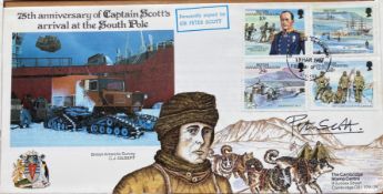 Sir Peter Scott signed collection of 15 75th ann of the arrival of Captain Scotts arrival at the