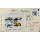 WW2 BOB fighter aces signed collection. JSF Joint Service Fighters Special signed RAF cover
